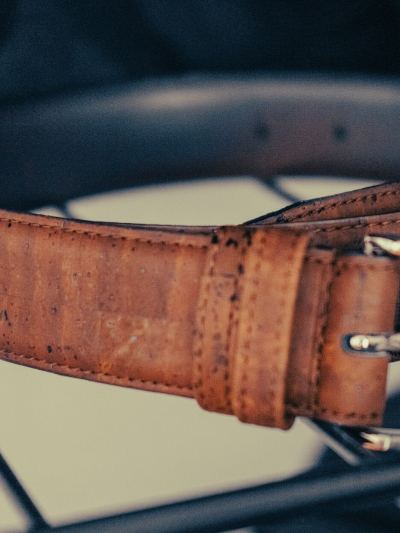 Ceinture cuir tressee